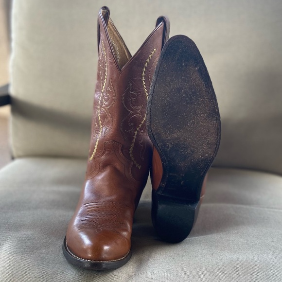 JUSTIN Cowboy Boots, Leather Western Coastal Cowgirl - Picture 8 of 10